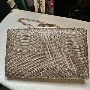 Elegant Gold Evening Clutch